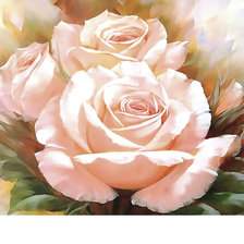 Схема вышивки «Розы.»