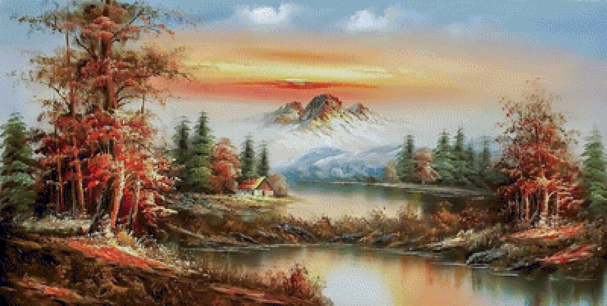 Mountain Landscape. - walter whitman painter.landscapes. - предпросмотр