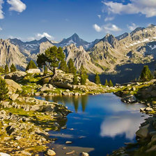 Схема вышивки «Parc Natural d'Aigüestortes-Lleida (Catalonia).»