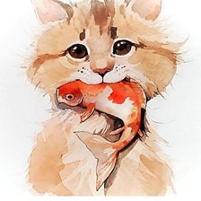 Схема вышивки «Улов.»