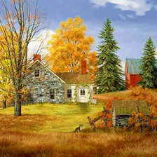 Схема вышивки «осень»