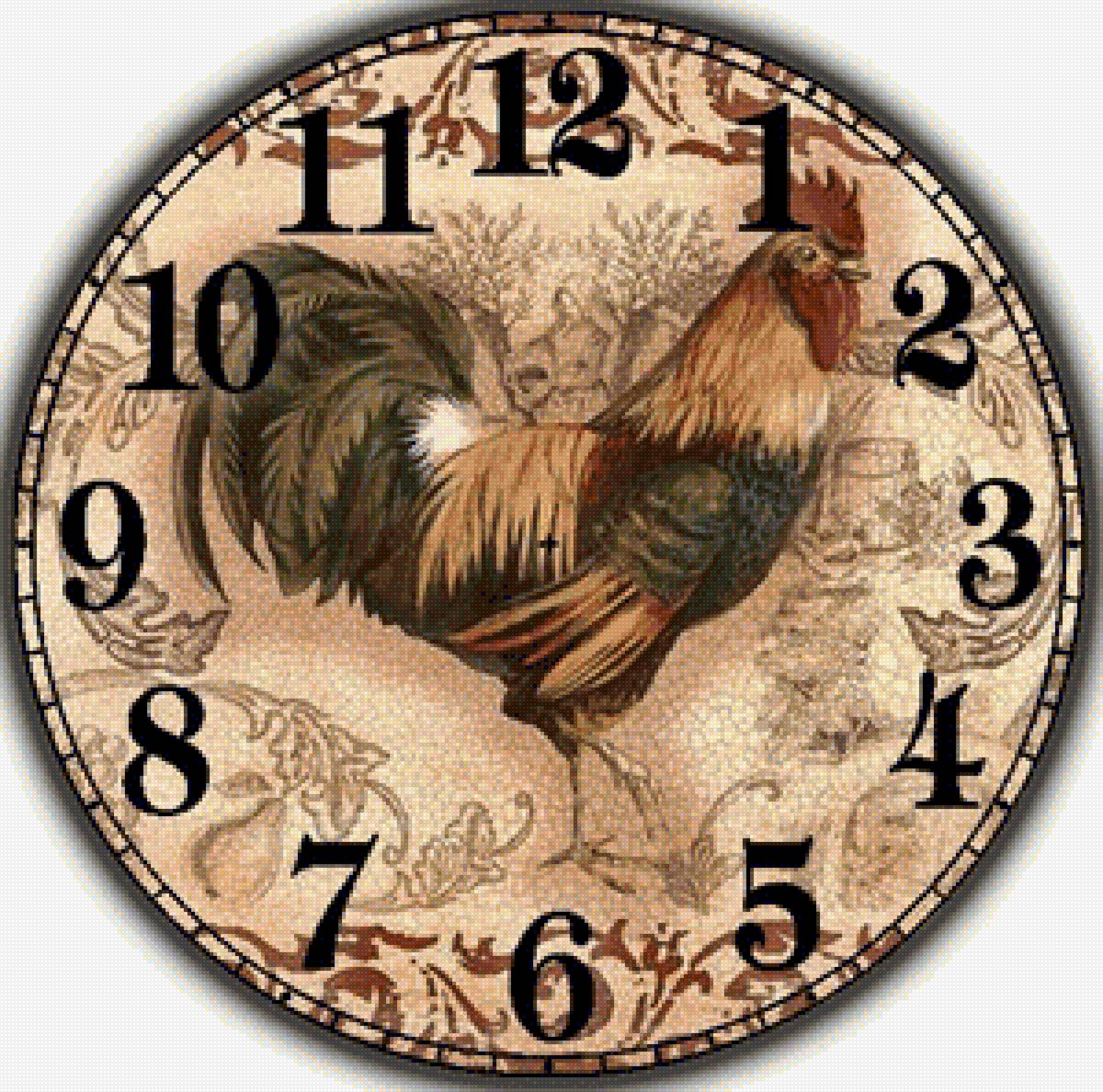 петух - часы - предпросмотр