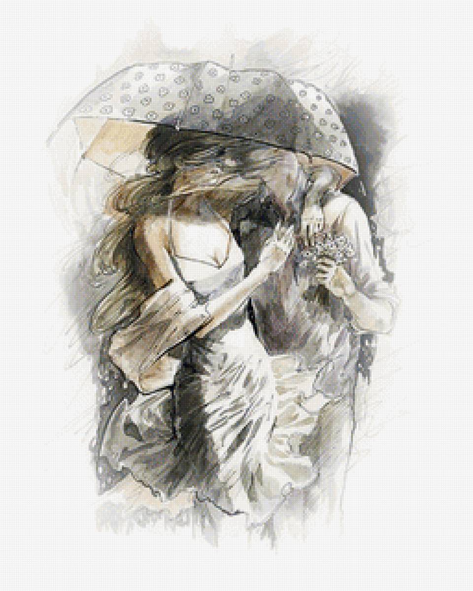 Двое под зонтом - предпросмотр