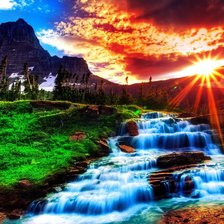 Схема вышивки «пейзаж»