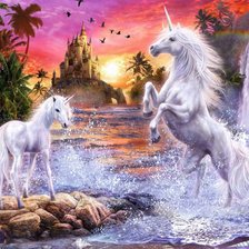 Схема вышивки «единороги1»