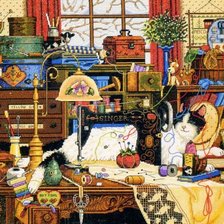 Схема вышивки «Мэгги-рукодельница»