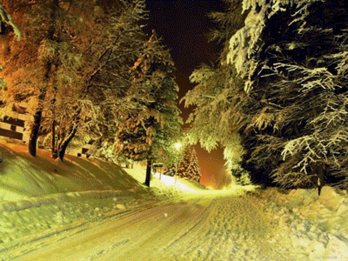 Зимняя ночь - предпросмотр