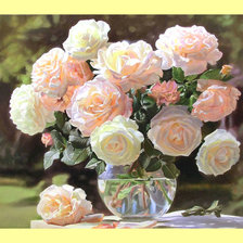 Схема вышивки «Розы.»