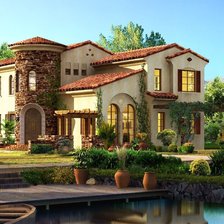 Схема вышивки «особняк»