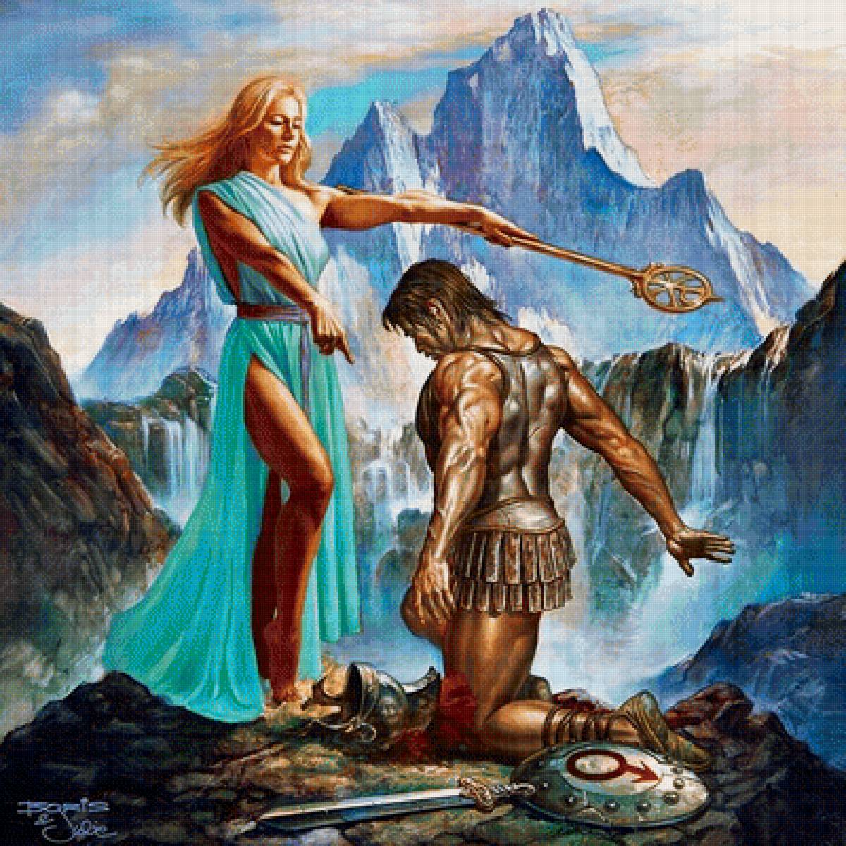 Война и Мир Борис Вальехо - война и мир, мифология будущего, фентези, борис вальехо - предпросмотр