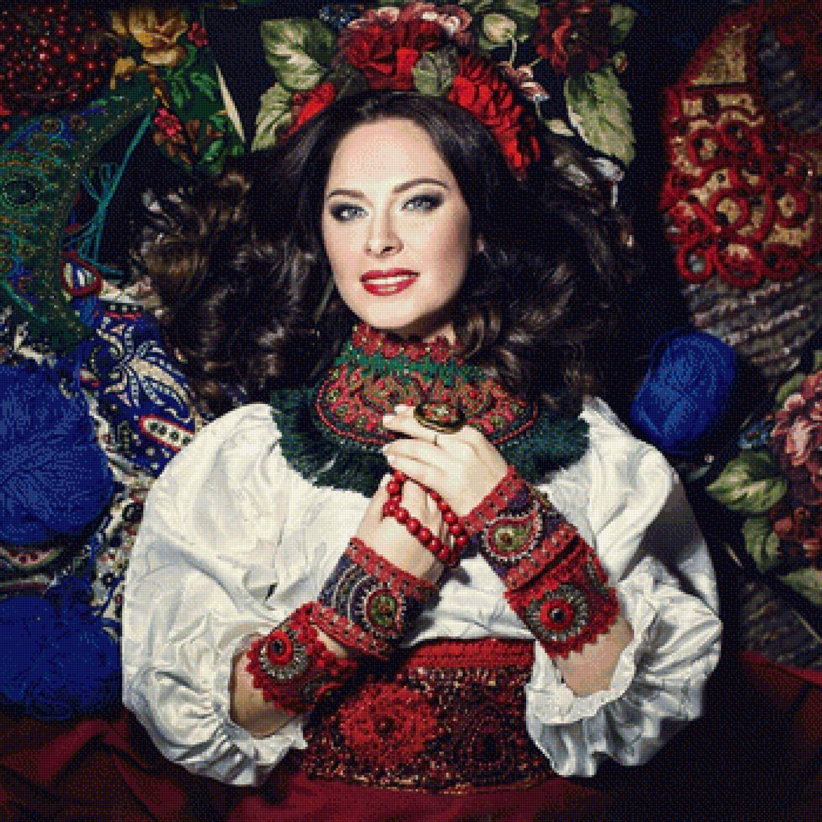 Маргарита Карева - русская красавица в кокошнике, сказка - предпросмотр