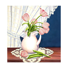 Схема вышивки «Тюльпанчики.»