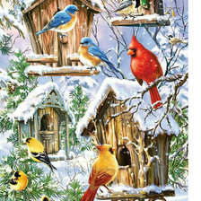 Схема вышивки «Птицы.»