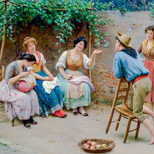 Схема вышивки «Conversation.»