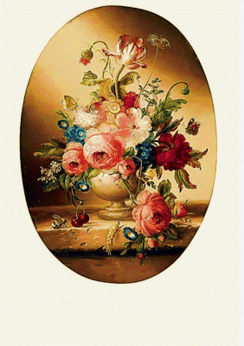 цветы и  бабочка - цветы - предпросмотр