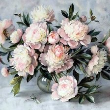 Схема вышивки «Peonies»