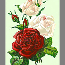 Схема вышивки «Серия "Розы".»