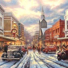 Схема вышивки «Праздничный город»