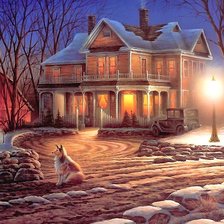 Ночь. Фонарь