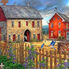 Голубые птицы