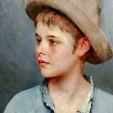 Схема вышивки «His New Hat.»