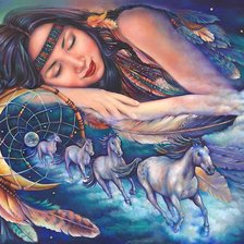 Схема вышивки «пойманный сон»