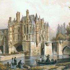 Схема вышивки «старый замок»