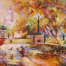 Схема вышивки «В парке»