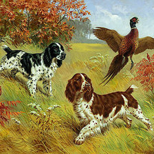 Схема вышивки «Охота»