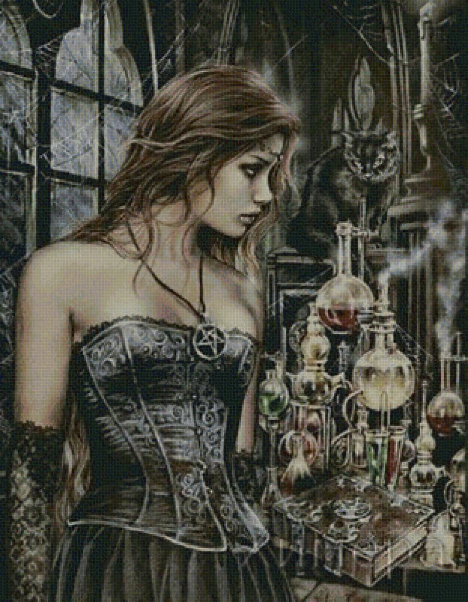 Алхимик - девушка, магия - предпросмотр