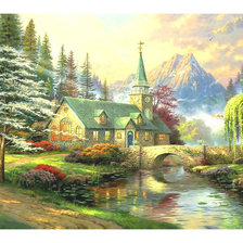 Схема вышивки «Пейзаж.»