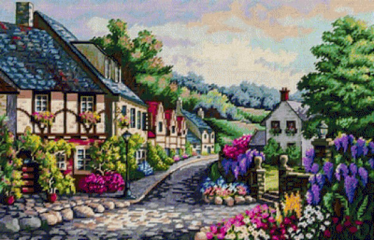 Memory Lane. - scenarys.flowers and gardens. - предпросмотр