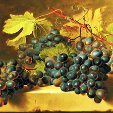 Схема вышивки «Виноград.»