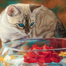 Схема вышивки «Кот.»