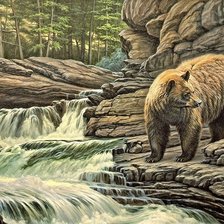 Схема вышивки «медведь»