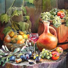 Схема вышивки «акварель»