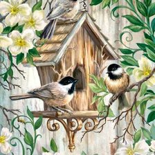 Схема вышивки «Птицы»