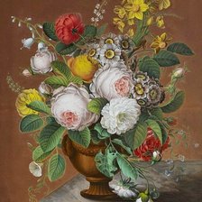 Схема вышивки «kvety vo váze»