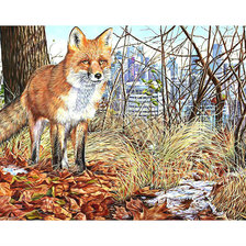 Схема вышивки «Лиса»