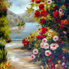 Terrace View on the Sea.