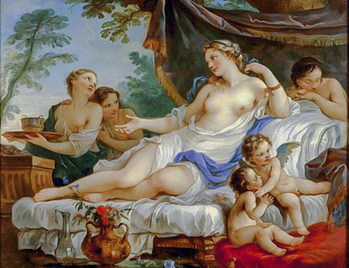 The Awakening of Venus. - charles josep natoire paintings.mythological.people. - предпросмотр