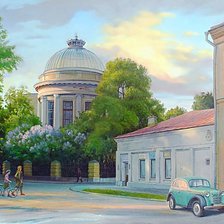 Схема вышивки «городской пейзаж»