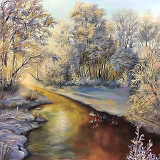 Схема вышивки «Зима.»