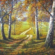 Схема вышивки «пейзаж»