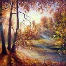 Схема вышивки «пейзаж»