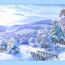 Схема вышивки «Зимушка-зима.»