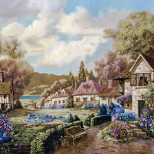 Схема вышивки «The Bench.»