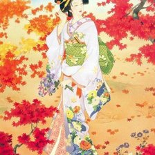 Схема вышивки «Гейша»