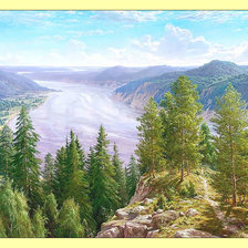 Схема вышивки «Пейзаж.»