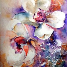 Схема вышивки «Орхидея»